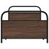 Estructura de cama sin colchón 90x200 cm madera marrón