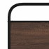 Estructura de cama sin colchón 90x200 cm madera marrón