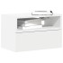 Mesitas de noche de pared 2 unidades blanca 45x26x28,5