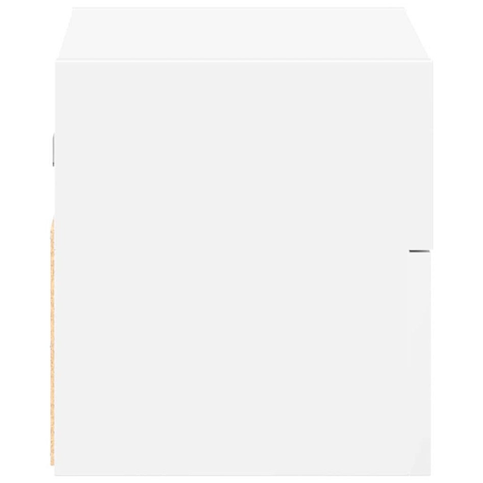 Mesitas de noche de pared 2 unidades blanca 45x26x28,5