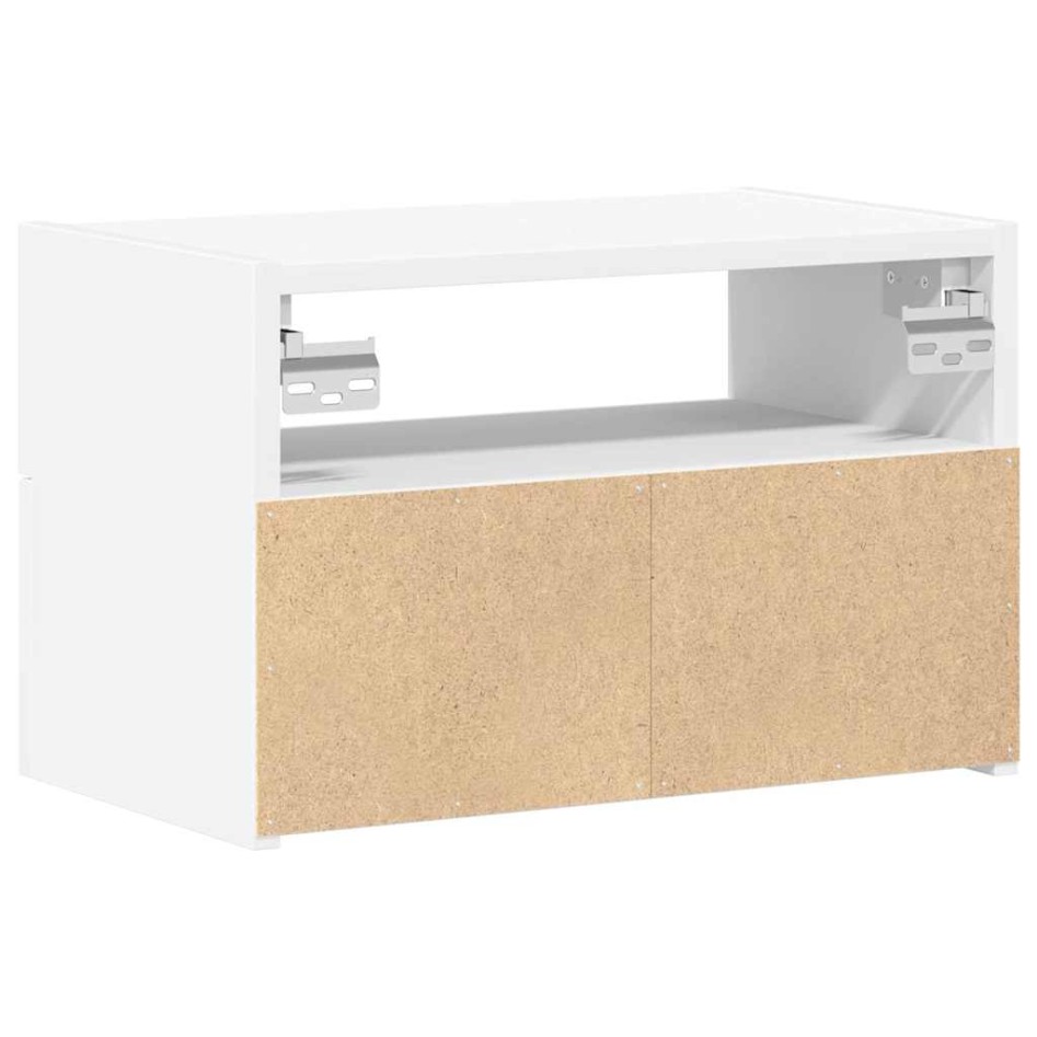 Mesitas de noche de pared 2 unidades blanca 45x26x28,5