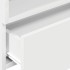 Mesitas de noche de pared 2 unidades blanca 45x26x28,5