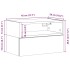 Mesitas de noche de pared 2 unidades blanca 45x26x28,5