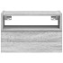 Mesitas de noche de pared 2 uds gris sonoma 45x26x28,5
