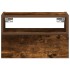 Mesitas de noche de pared 2uds color roble ahumado