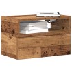 Mesitas de noche de pared 2 unidades madera vieja 45x26x28,5 cm