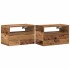 Mesitas de noche de pared 2 unidades madera vieja 45x26x28,5
