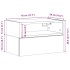 Mesitas de noche de pared 2 unidades madera vieja 45x26x28,5