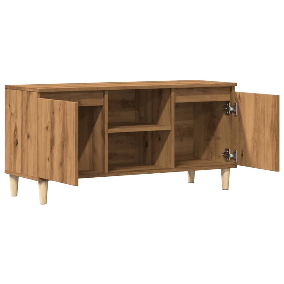 Mueble para TV madera de ingeniería roble artisan 102x35x50