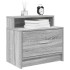 Mesillas de noche con cajón 2 uds gris sonoma 51x31x47