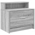 Mesillas de noche con cajón 2 uds gris sonoma 51x31x47