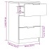 Mesitas de noche 2 uds madera ingeniería envejecida 40x36x65