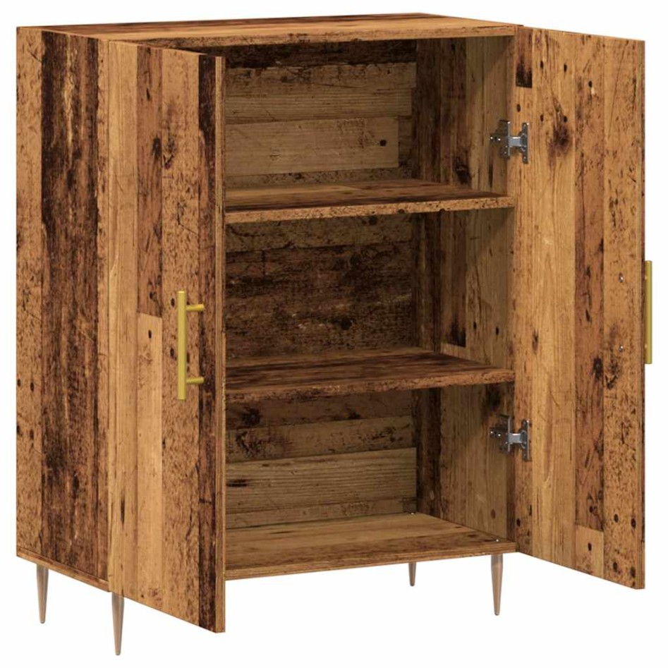 Aparador de madera de ingeniería envejecida 69,5x34x90