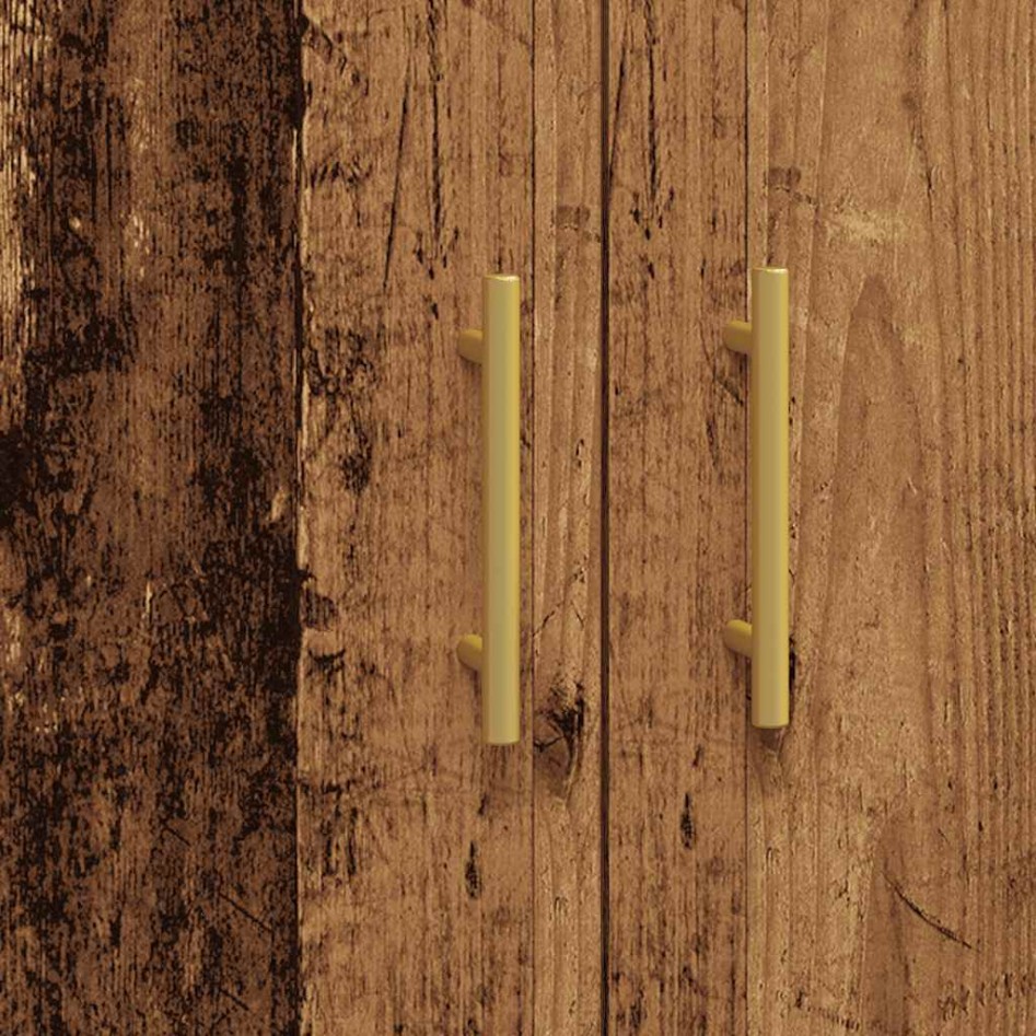 Aparador de madera de ingeniería envejecida 69,5x34x90