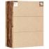 Armario colgante de pared madera vieja 69,5x32,5x90