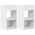 Mesillas de noche con cajón 2 uds blanco 35x34x66,5