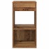 Mesillas de noche con cajón 2 uds madera vieja 35x34x66,5
