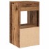 Mesillas de noche con cajón 2 uds madera vieja 35x34x66,5