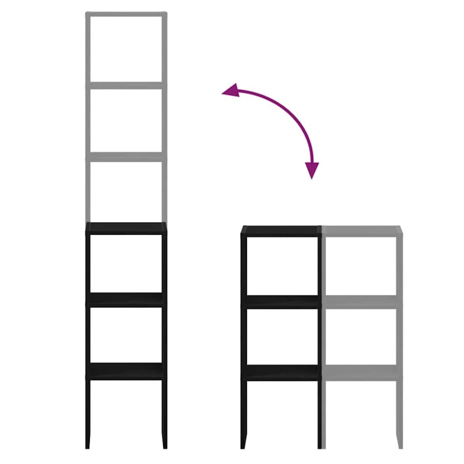 Estanterías 2 uds apilables de madera de ingeniería roble