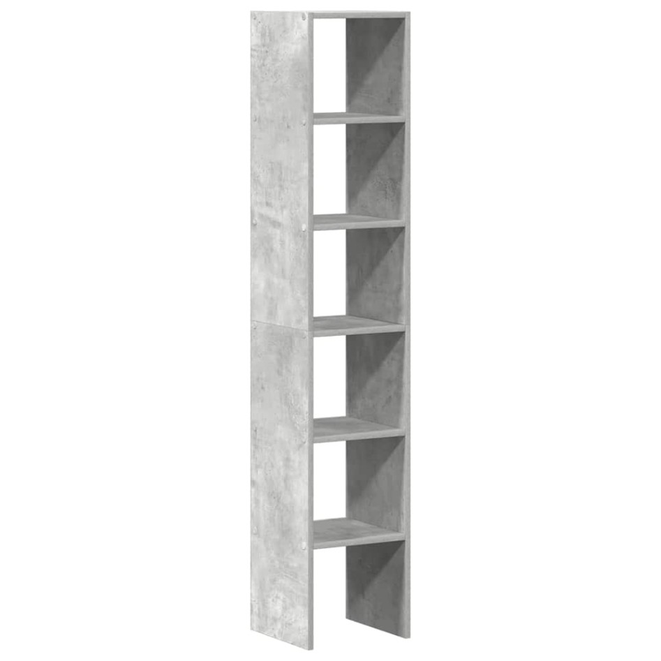 Librerías 2 uds madera contrachapada apilable gris
