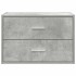 Armario con 2 cajones gris cemento 60x31x40cm madera