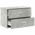 Armario con 2 cajones gris cemento 60x31x40cm madera