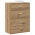 Armarios con 2 cajones 2 uds roble artesanal 60x31x40
