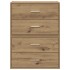 Armarios con 2 cajones 2 uds roble artesanal 60x31x40