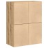 Armarios con 2 cajones 2 uds roble artesanal 60x31x40