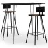 Mesa alta y taburetes de bar 3 piezas