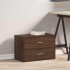Armario con 2 cajones roble marrón 60x31x40cm madera