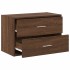 Armario con 2 cajones roble marrón 60x31x40cm madera