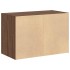Armario con 2 cajones roble marrón 60x31x40cm madera