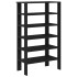 Mueble zapatero madera contrachapada negro 61x32x105