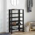 Mueble zapatero madera contrachapada negro 61x32x105