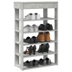 Mueble zapatero madera contrachapada gris hormigón 60x30x98 cm