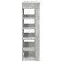 Mueble zapatero madera contrachapada gris hormigón 60x30x98