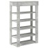 Mueble zapatero madera contrachapada gris hormigón 60x30x98
