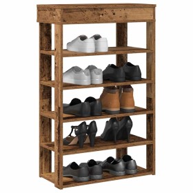 Mueble zapatero madera contrachapada madera vieja 60x30x98