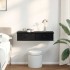 Estante de pared con cajones de madera contrachapada