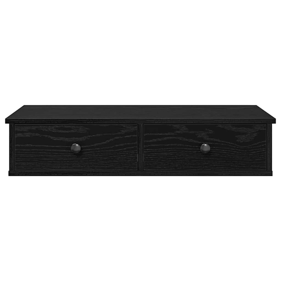 Estante de pared con cajones de madera contrachapada