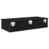 Estante de pared con cajones de madera contrachapada
