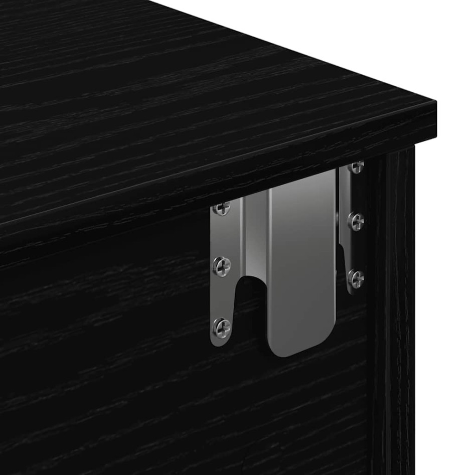 Estante de pared con cajones de madera contrachapada