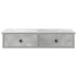 Estante de pared con cajones madera contrachapada gris