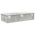 Estante de pared con cajones madera contrachapada gris