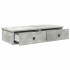 Estante de pared con cajones madera contrachapada gris