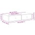Estante de pared con cajones madera contrachapada gris