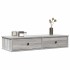 Estante de pared con cajones madera contrachapada roble