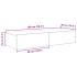 Estante de pared con cajones madera contrachapada sonoma