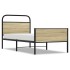 Estructura de cama sin colchón 75x190 cm madera roble